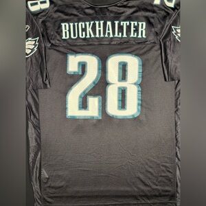 RARE Philadelphia Eagles Correll Buckhalter Alt Black Reebok Football Jersey XXL